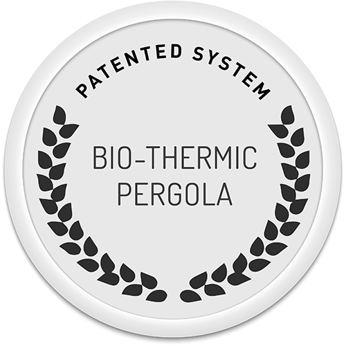 BIO-THERMIC pergola patent