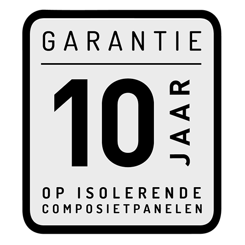 10 jaar - Garantie op isolerende composietpanelen