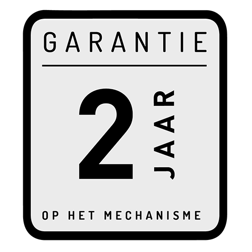 2 jaar - Garantie op het mechanisme