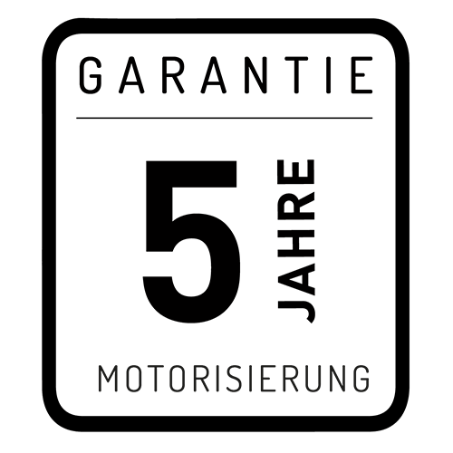 5 Jahre - Garantie der Motoren